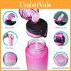 Omorc 1l Sports Water Bottle Leakproof Bpa-free With Detachable Filter And Time Marker