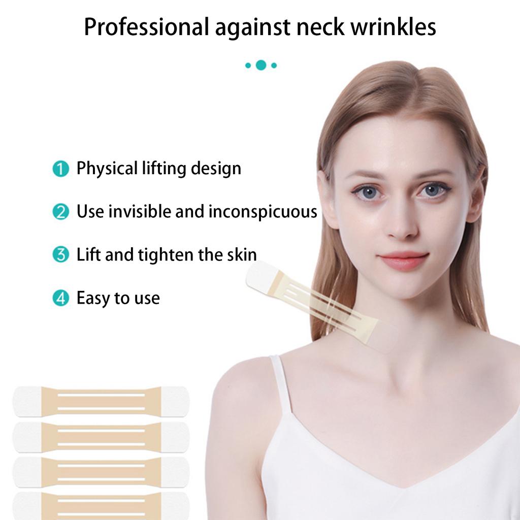 Skin Color Invisibleneck Lines Double-headed Lifting Tape, Seamless And Non-tightening Neck Lines