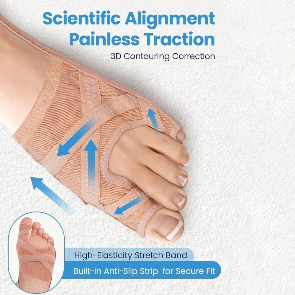 Adjustable Design Bunion Corrector Breathable Hallux Valgus Corrector Toe Straightener Night Use