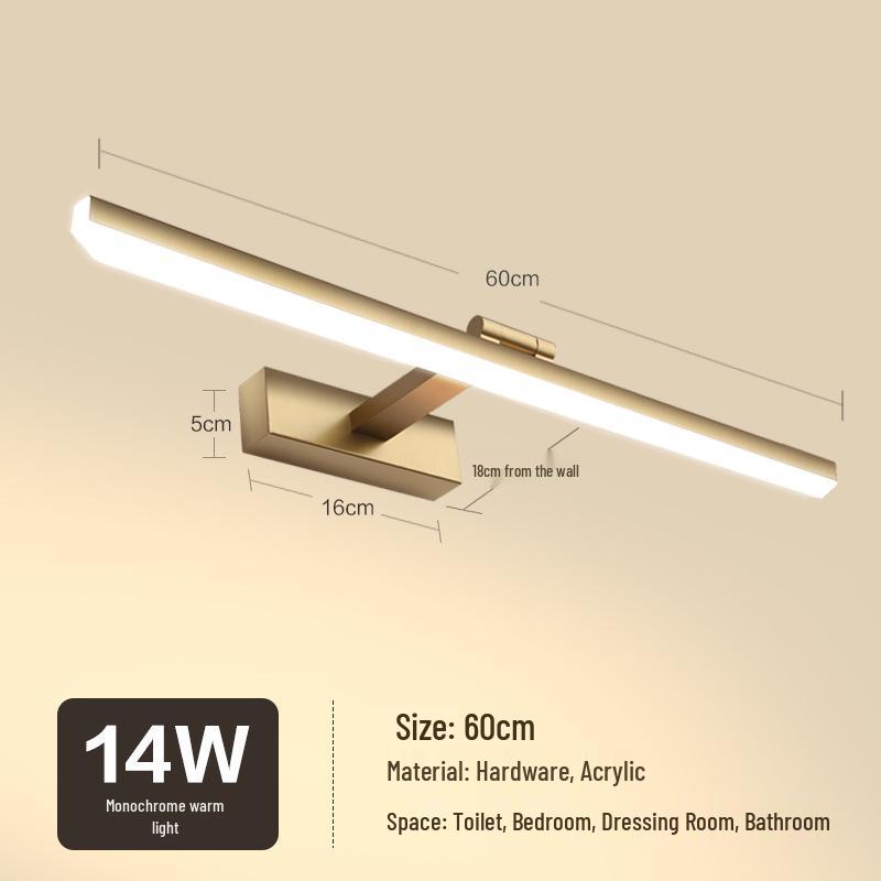 Nordic Minimalist LED Vanity Mirror Light for Bathroom