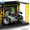 MORYTRADE Model Garage, 24cm Wide, 1/12 Scale, Motorcycle/Miniature Car Display, Tabletop Display