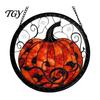 Waterproof Outdoor Branch Decoration Retro Halloween Pendant, Ghost/Bat/Spider Web/Pumpkin Head Print, Dark Theme Holiday Decor Vintage Acrylic