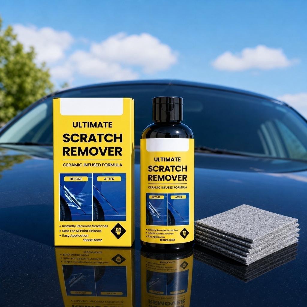 Ultimate Scratch Remover Ceramic Infused Formula Scratch Repair Kit for Vehicle Surface Restoration and Scratch Removal Easy Application