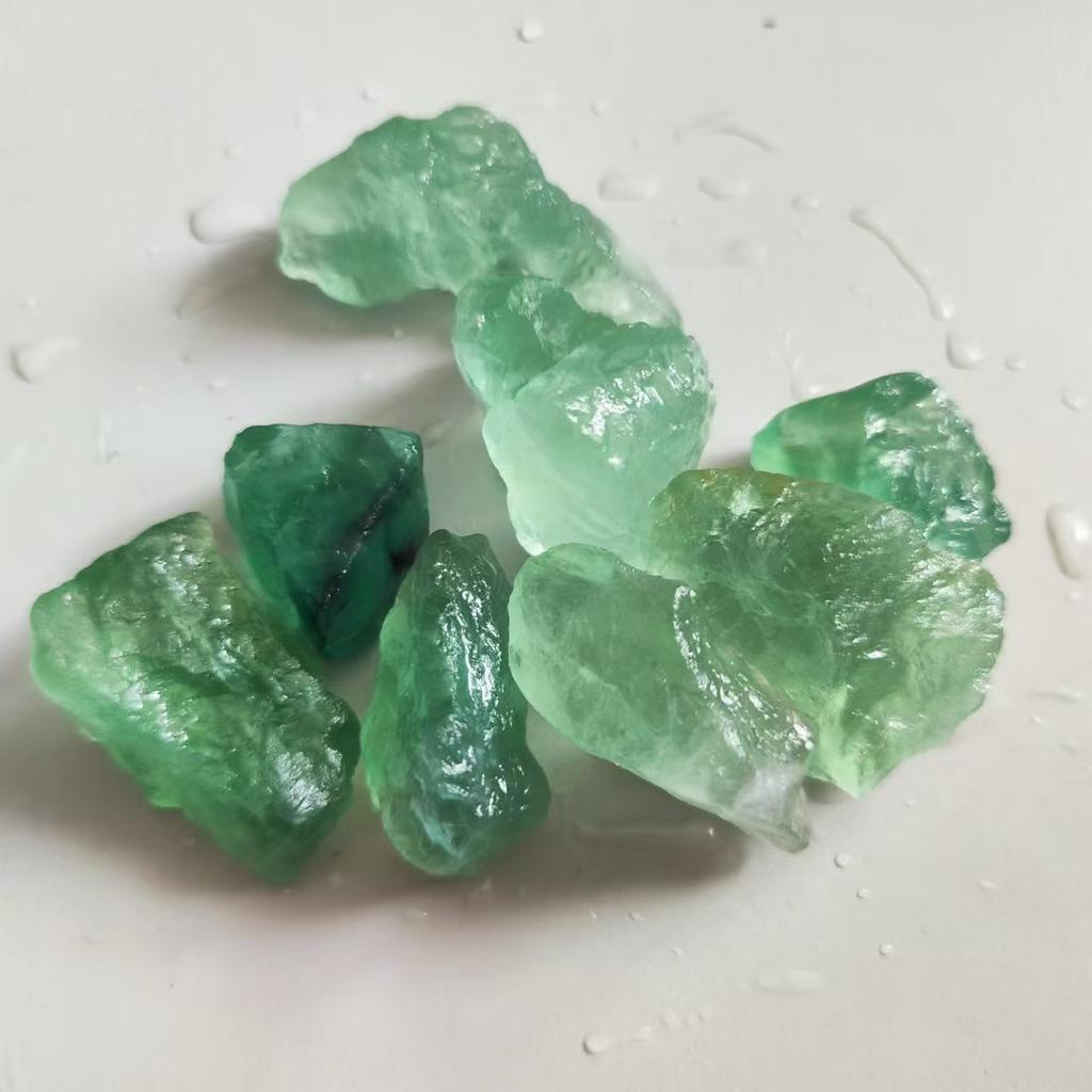 Natural Green Fluorite Home Decoration Stone Healing Collectible Mineral Specimen Quartz Stones Fluorite Crystals Stone