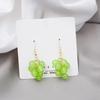 Spring And Summer Handmade Beaded Green Grape Earrings Sweet Soft Sister Fruit Earrings