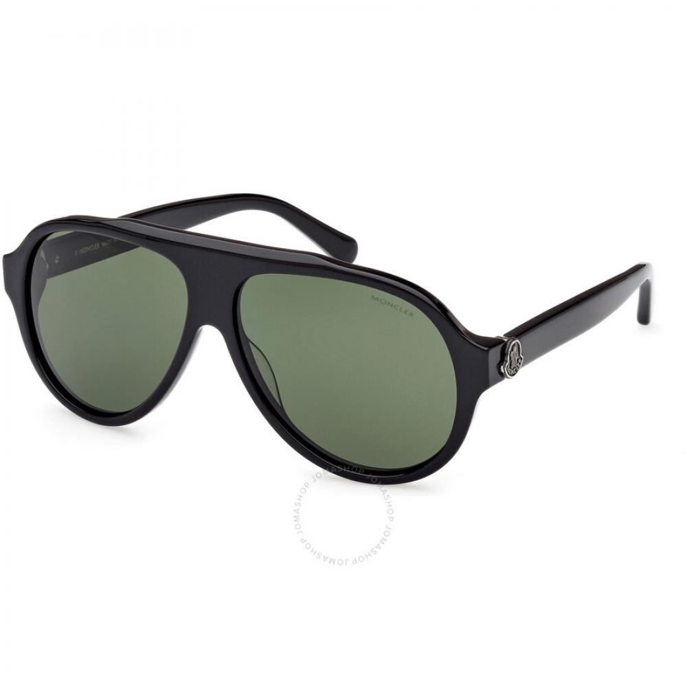 

Moncler Caribb Green Pilot Мужские солнцезащитные очки ML0265 01N 59