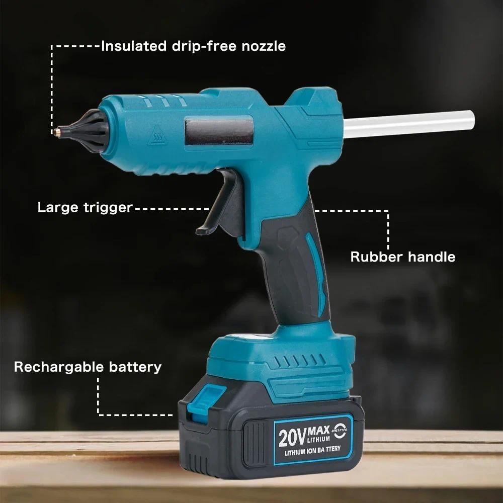 Household Electric Hot Melt Glue Machine Upgraded Powerful Heavy Duty Glue Gun Cordless Handicraft Dedicated Dispensing Machine