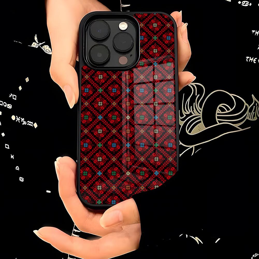 G-Ukraine Ornament Pattern Phone Case PC+TPU For IPhone 15 16 17ProMax 13 16 11 12 14 Pro Xs Max Mini Xr X Plus Cover