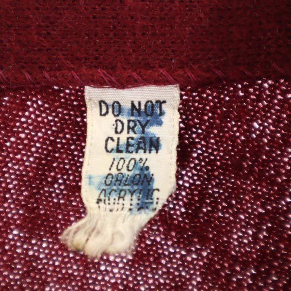 Vintage 70s Long Sleeve Cardigan Red Series Men's Used