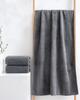 Lumimi Towel Set, Gray: Bath Towels (approx. 70*140cm) X 4 + Face Towels (approx. 35*75cm) X 4