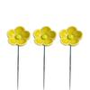 3pcs Colorful Bee Butterfly Water Dispenser Ceramic Bee Watering Station Artificial Flower  Office
