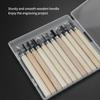 12Pcs Wood Carving Tool Set 55# Steel Sculpture Knife With Storage Box For Soft Materials