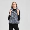 Women Short Stand Collar Leopard Print Loose Vest Jacket