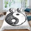 Yin Yang Duvet Cover King Queen Boho Trippy Psychedelic Art Comforter Cover Gossip Spark Bedding Set Microfiber Soft Quilt Cover
