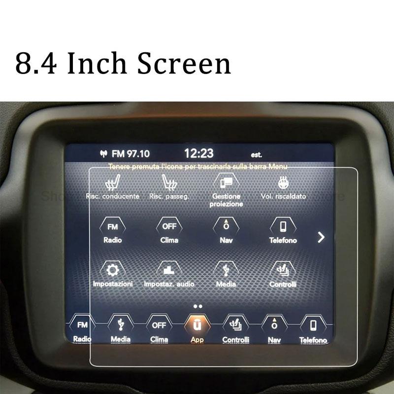 Tempered Glass Screen Protective Film for Jeep Renegade 7inch or 8.4inch Interior Car GPS Navigation Anti-scratch Accessories
