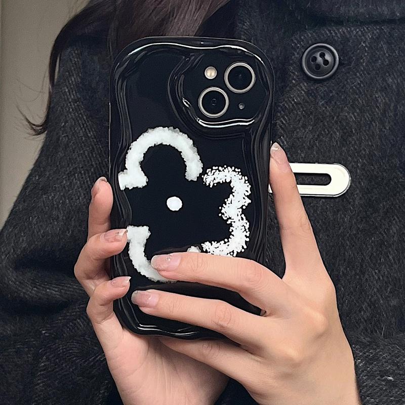 Letters Phone Case for Xiaomi Redmi Note 13 Pro 5G 12 4G 13 Pro Plus 11 10 Pro 12S Redmi 13C 12C 12 3D Wavy Curved Edge Cover