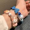 Handmade Ceramic Cat Bracelet Lucky Cat Cat Bead Bracelet Creative Maneki Neko Bracelet  Decoration