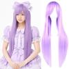 Heat Resistance Long Synthetic Hair Layered Anime Straight Hairpiece Costume