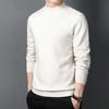 Fashion Sweatwear Mens Anti-pilling High Quality Knitted Half Turtleneck Sweater Slim Fit Long Sleeve Pullover Solid Color Trend Men Clothing