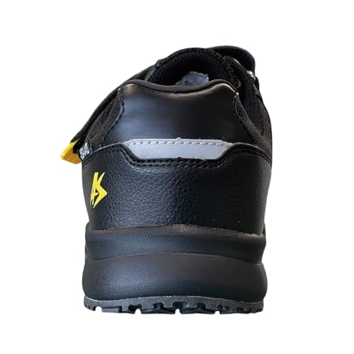 Nissin Rubber Hyper V #233 Work Shoes, JSAA Class A Compliant, Toe Cap, Slip-Resistant, Oil-Resistant, Black, Size 26.0 cm, 3E