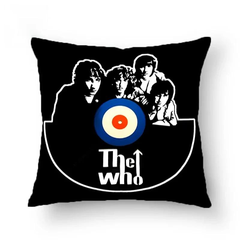 The Who Pillowcase Sofa Cushions Pillows Covers Home Decorative Cushion Cover 45*45 Double Sided Printing Square Pillow Cases