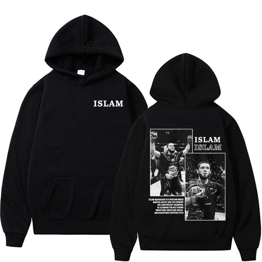 Dagestan Russian Islam Makhachev Cover Hoodie Men's Fashion Violence Aesthetic Sweatshirt Hoodies Streetwear