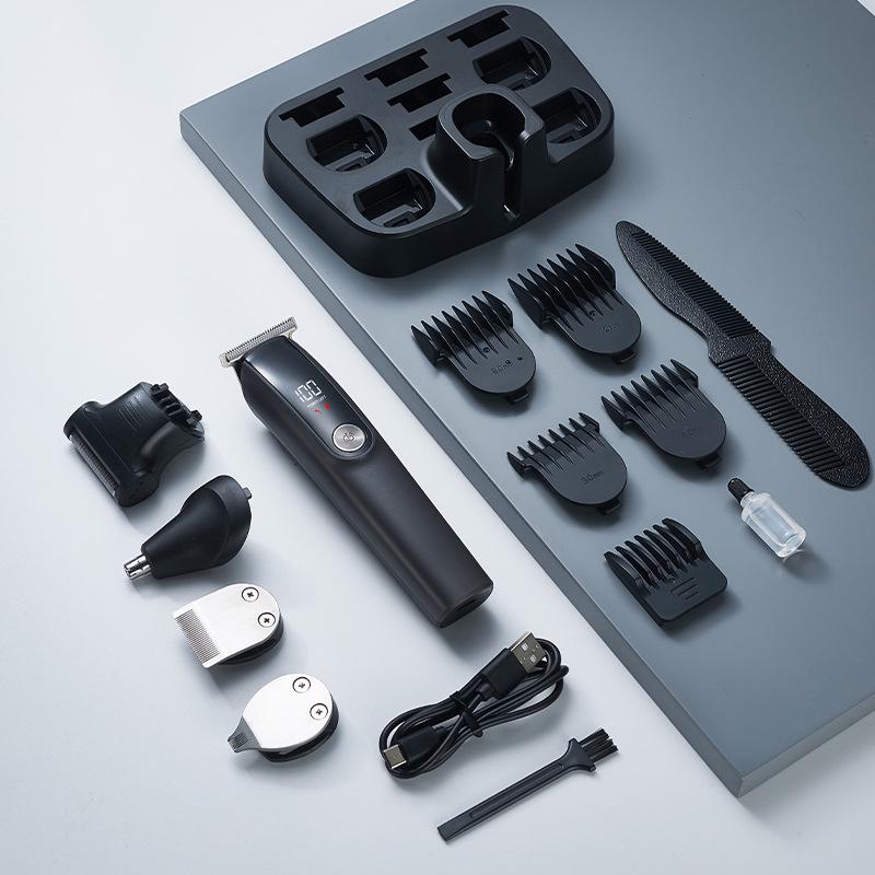 

Многофункциональная электрическая машинка для стрижки волос MANSO с цифровым дисплеем.