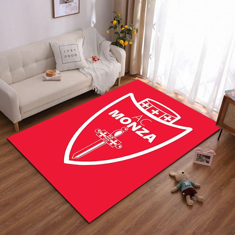 Red AC Monza Shield Design suitable as a non-slip mat for the living room or bedroom sofa