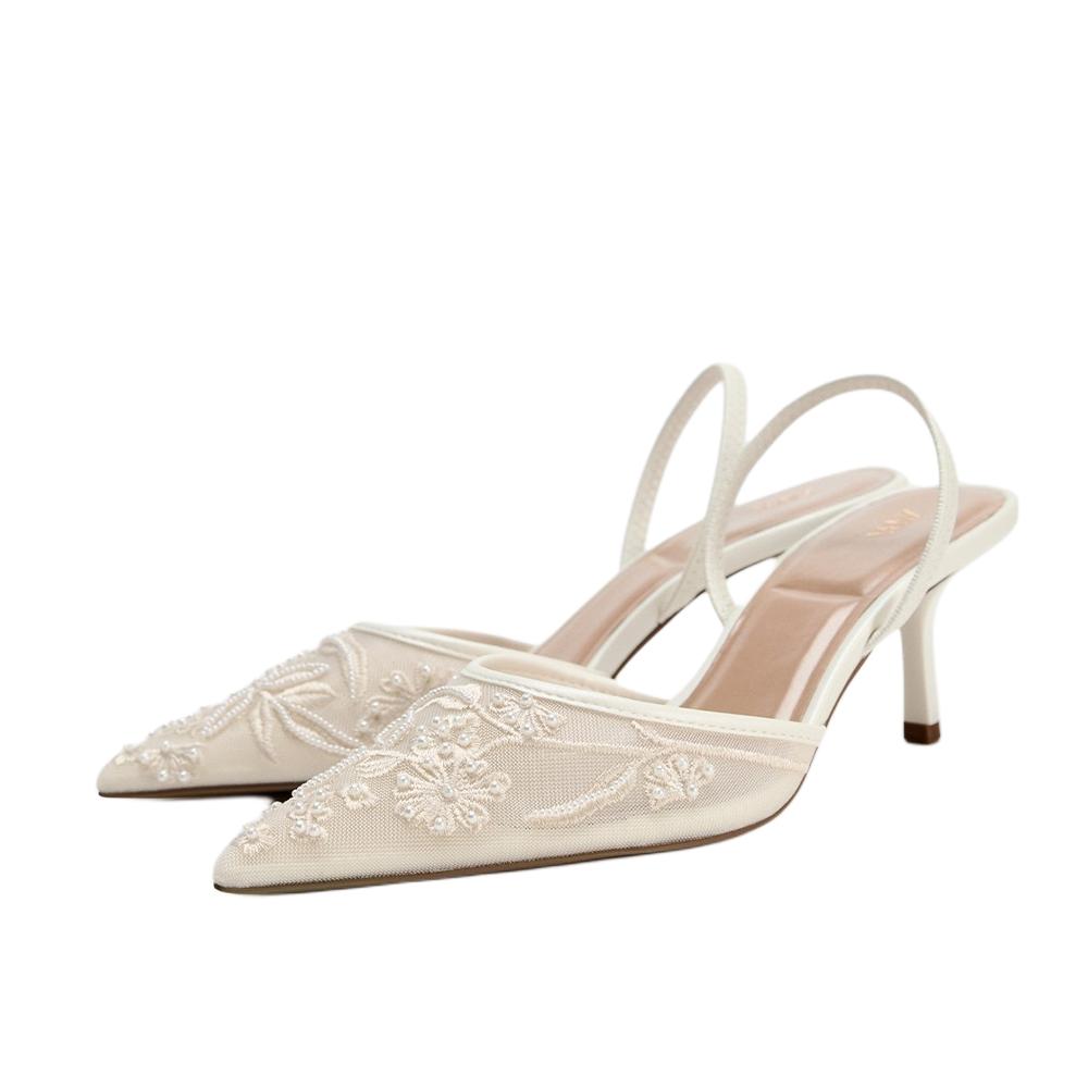 Zara Minimalist Elegant Stiletto Heels 6Cm Women Heels White 12817410