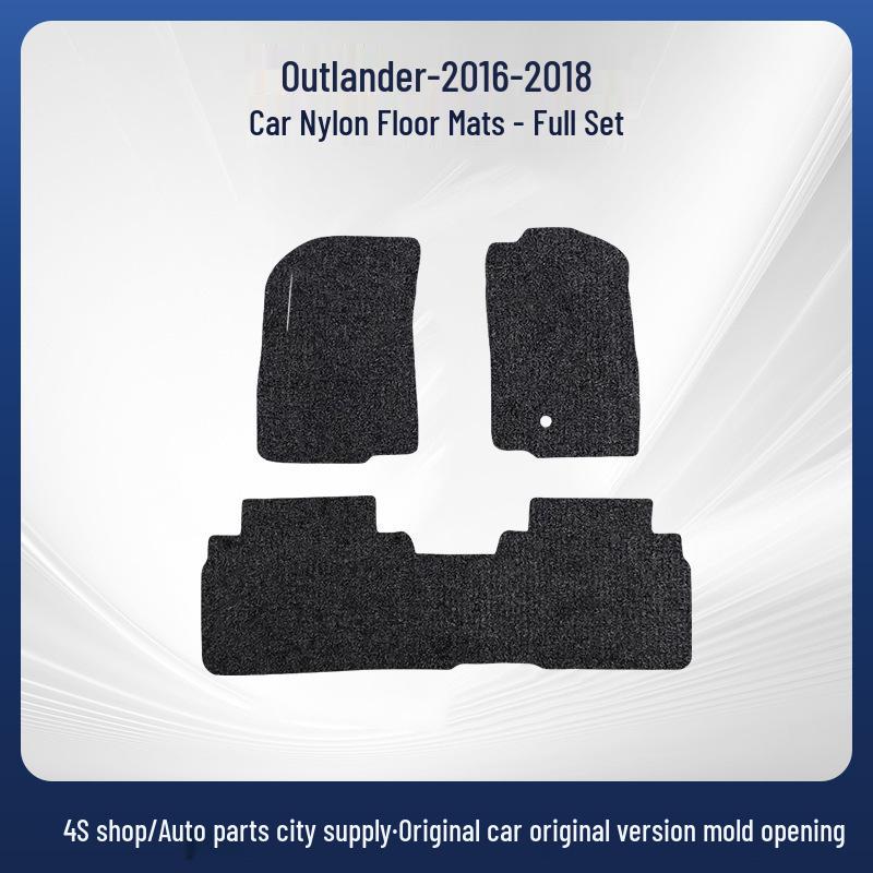 Velour Nylon Floor Mats for 2016-2018 GAC Mitsubishi Outlander, Full Coverage & Comfort.