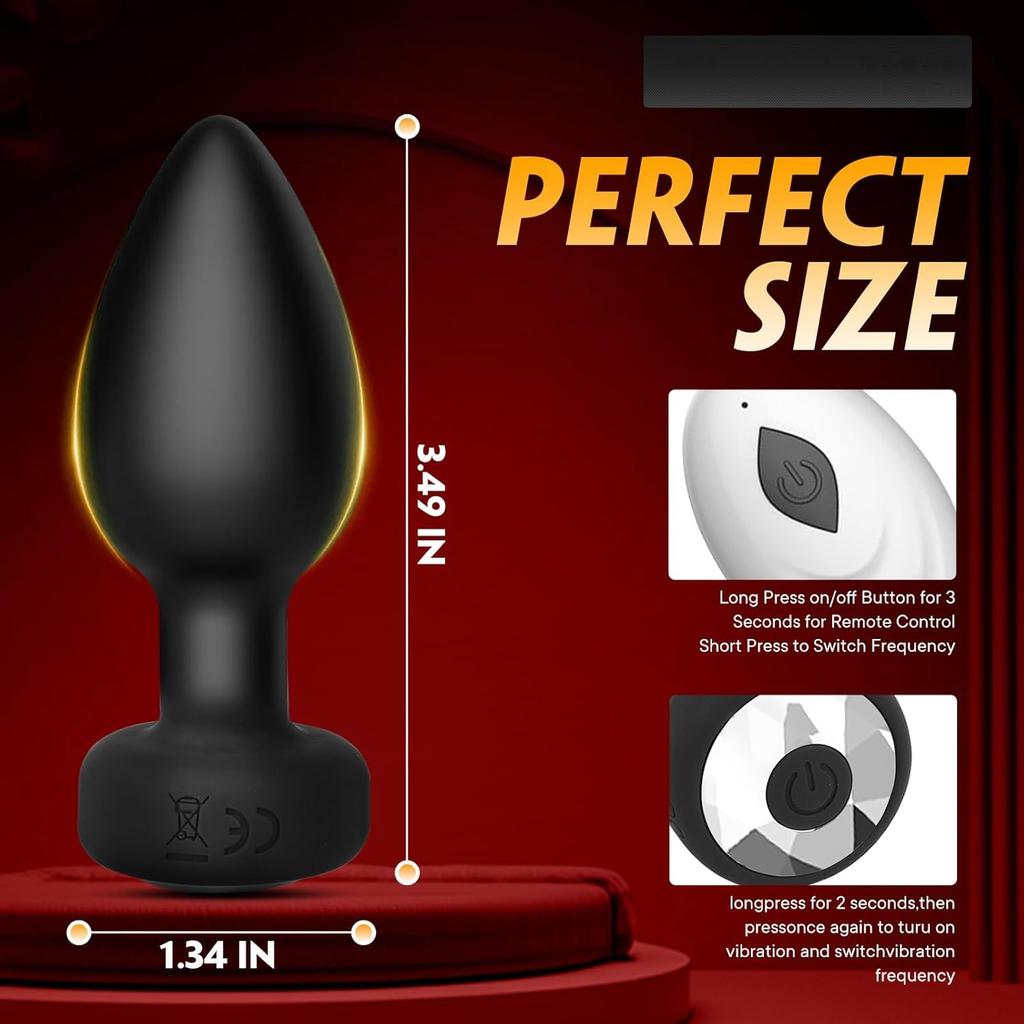 2026 Wireless APP Portable Anal Vibrator Male Butt Plug Remote Prostate Stimulator for Women Control Vagina Massager Adult Sex Toys Men Gay Waterproof