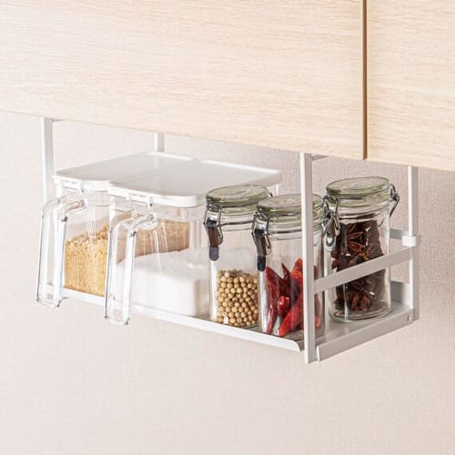 NITORI (NITORI) Hanging Cabinet, Seasoning and Pot Rack, White, 2111200000221