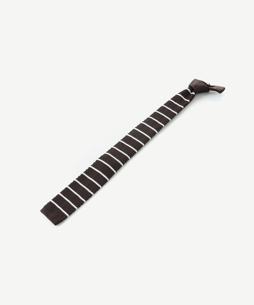 STCO Codigallery Striped Knit Tie Brown_Cntwz12Bth