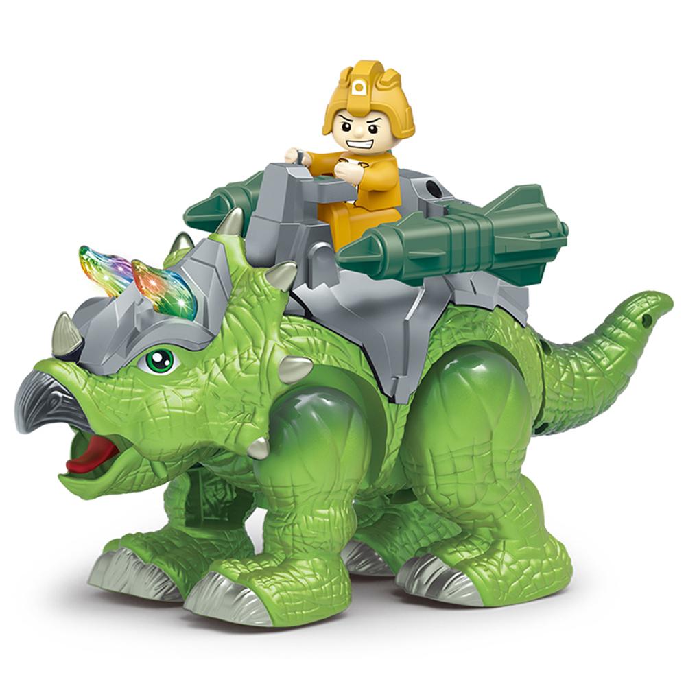 333-76 Детская электрическая игрушка динозавр реалистичный ходячий ревущий распыляющий свет игрушки для малышей A