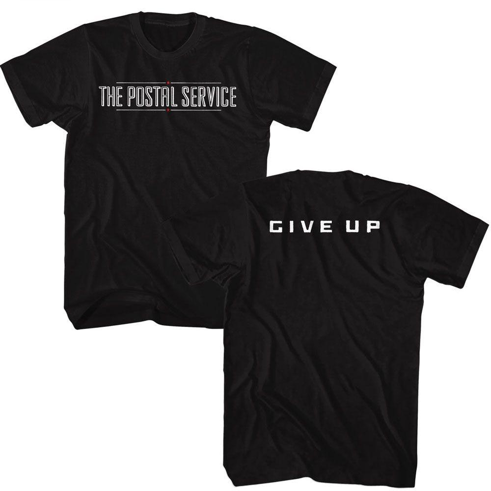 

The Postal Service Give Up Black Music T-shirt Tops Tees Men s Women s Unisex XL