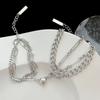 Telepathy Titanium Steel Couple Bracelet 2025 New Popular Men's and Women's Bracelets, Jewelry Niche Fashion Cold Wind