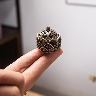 1pc Lotus Incense Holder,Small Inscent Cone Burner,Mini Asian Style Lotus Flower Zen Decor Gift