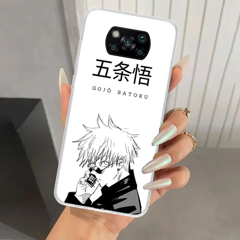 Jujutsus Gojo Satoru Phone Case for Xiaomi Poco X5 X6 X7 Pro F7 Ultra M7 Redmi 15 15C 13 13C 12 12C 10 10A 10C 9 9A 9C 9T Shell