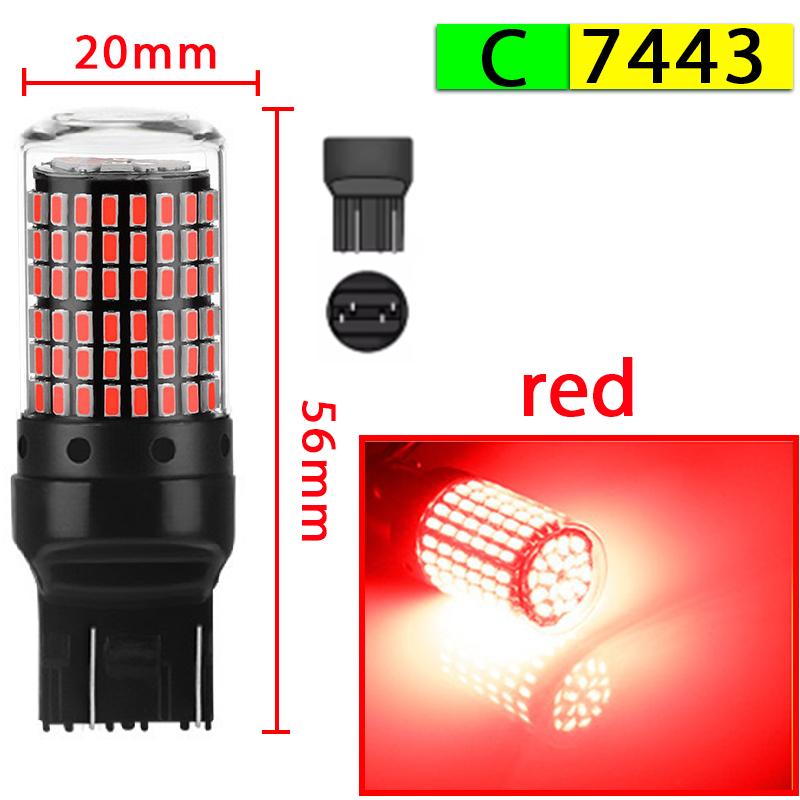2pcs Led Lamp Turn Lamp Brake Lights Signal Lamp bau15s 1156 1157 BA15S T20 W21/5W 3157 3156 Bulbs 144smd LED Bulb Canbus Lamp