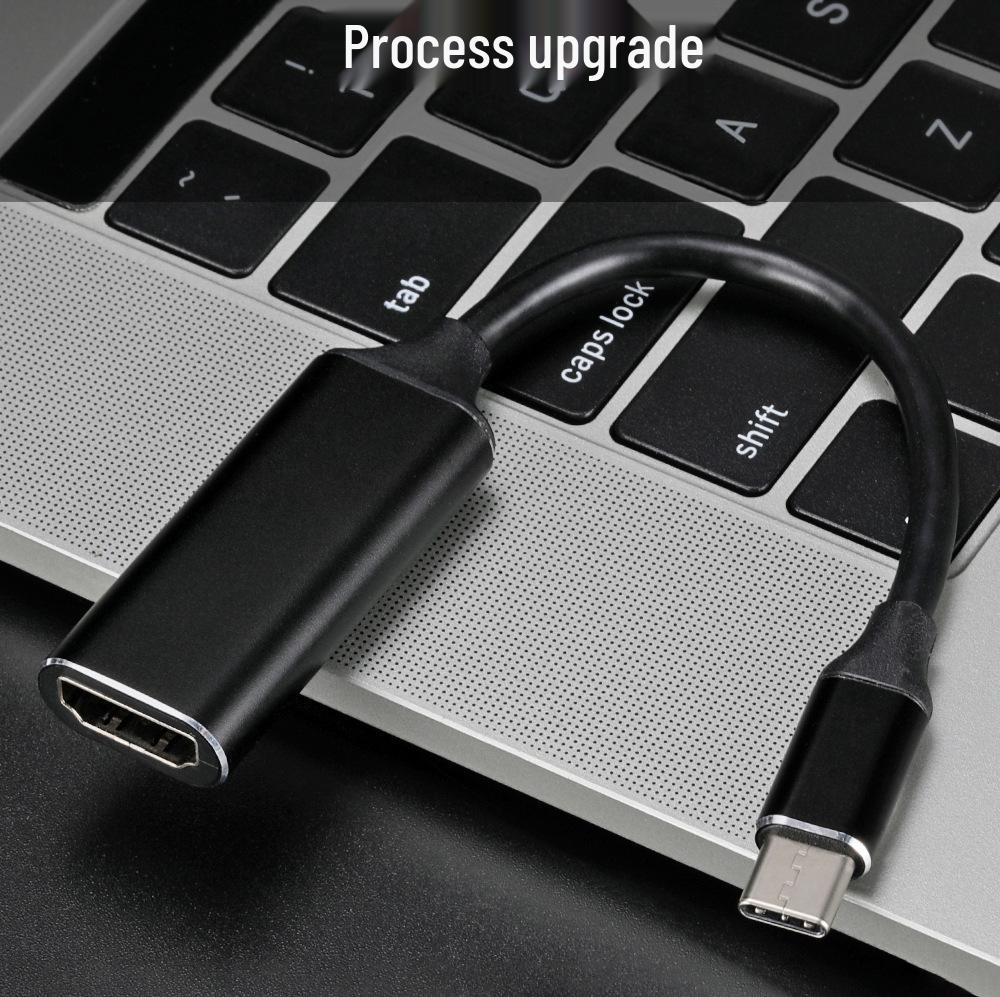 Aluminum Alloy Type-C To HDMI 4K Adapter Cable for Mobile & Computer Screen Conversion
