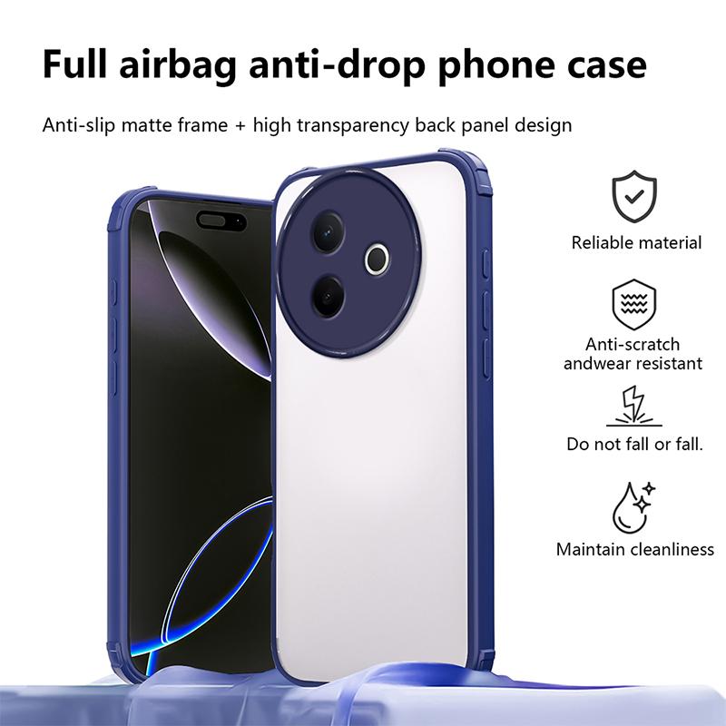 

For Vivo Y39 5G New Transparent Armor Shockproof Case For Vivo Y33S Y33T Camera Lens Protective Cover For Vivo V30G Clear Cases vivo Y33t