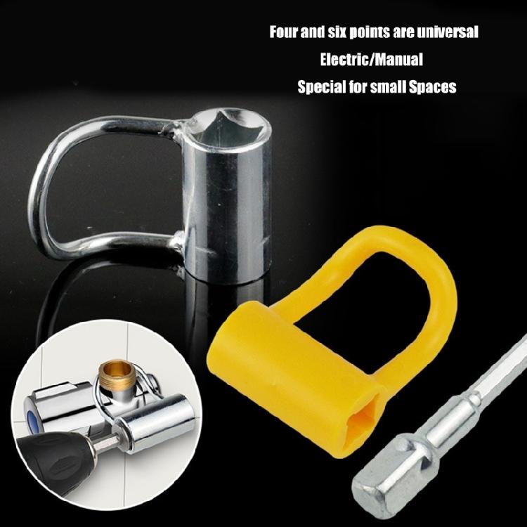 Stable 1/2inch 3/4Inch Angle Valves Wrench Delicate Alloy Steel Tool With Drill Compatibility For Tight Corners