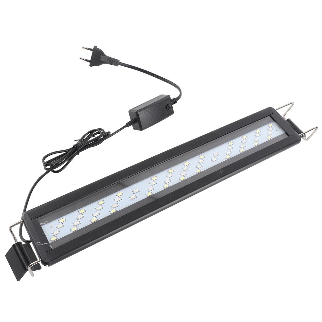 LED Aquarium Light 4 Rows Beads 3 Color Modes Proof Heat Dissipation Extendable Bracket Light for Fish