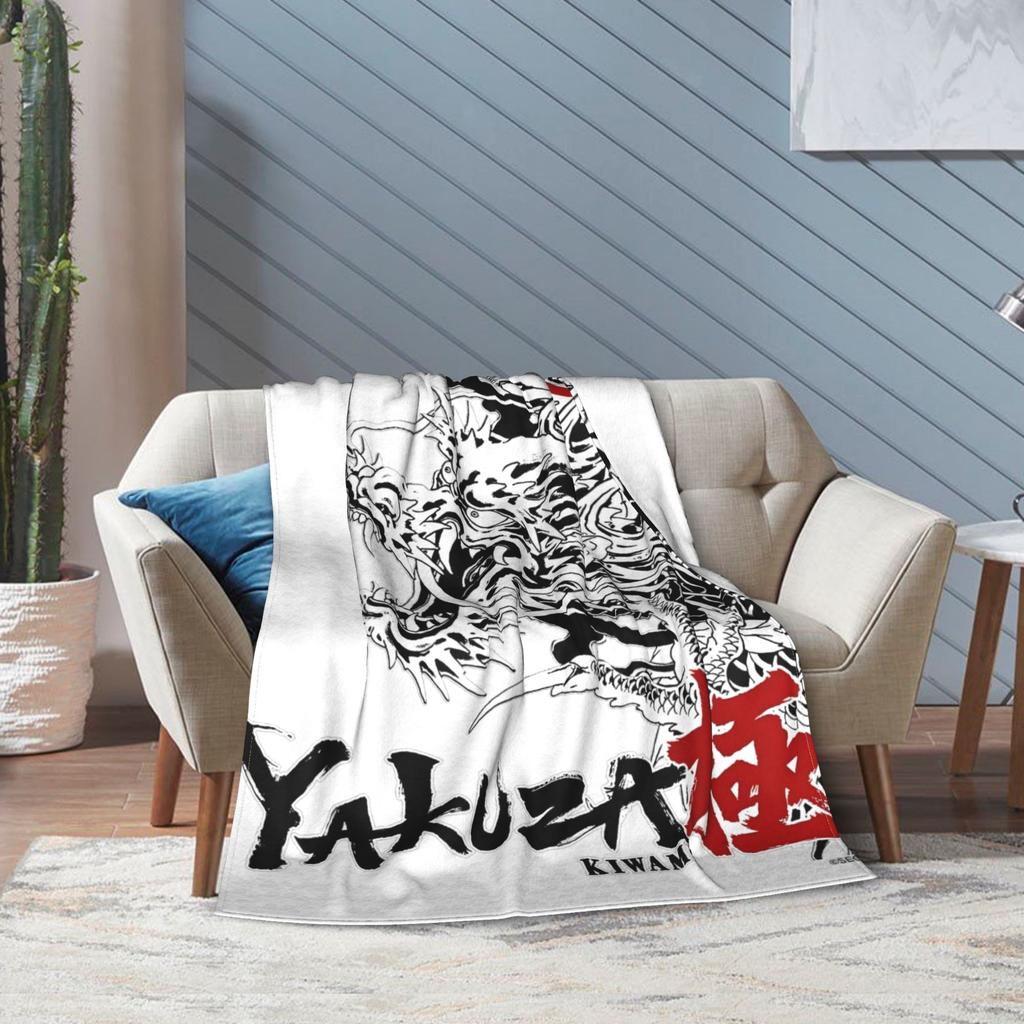 Like a Dragon & Yakuza Kiwami Decke Korallenfleece Plüsch Japan Spiel Superweiche Überwürfe Schlafzimmer Sofa Quilt Multifunktion