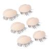 3 Pairs Mannequin Head Eyelids with Eyelashes for Eyelash Extension Grafting Training Practice