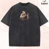 Embroidered Anime Washed Shirt, Attack On Giant-Inspired Design, Armed Forces of Paradis Tshirt, Survey Corps Special Operations Squad