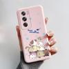 For OPPO Reno 12 Pro Case Cute Bear Cartoon Frog Back Cover Matte Silicone Soft Phone Case For OPPO Reno 12 Reno12 Pro 5G Fundas
