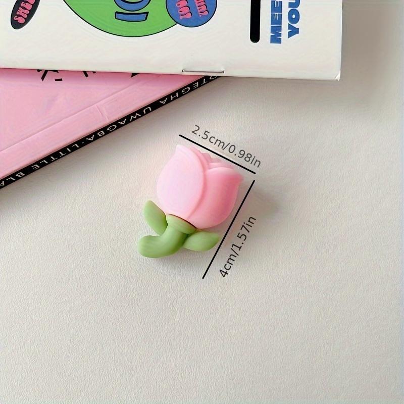 4Pcs Tulip Flower Designed Cable Protector - Protects and Decorates Phone Data Cable, Cute and Durable