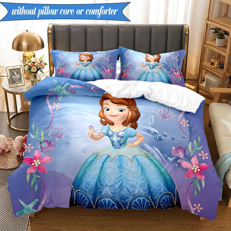 Set Biancheria da Letto 3 Pezzi Princess Sofia K-pop Music Group, Ideale per Camera da Letto, Dormitorio, Include Copripiumino e 2 Federe, Regali per Fan