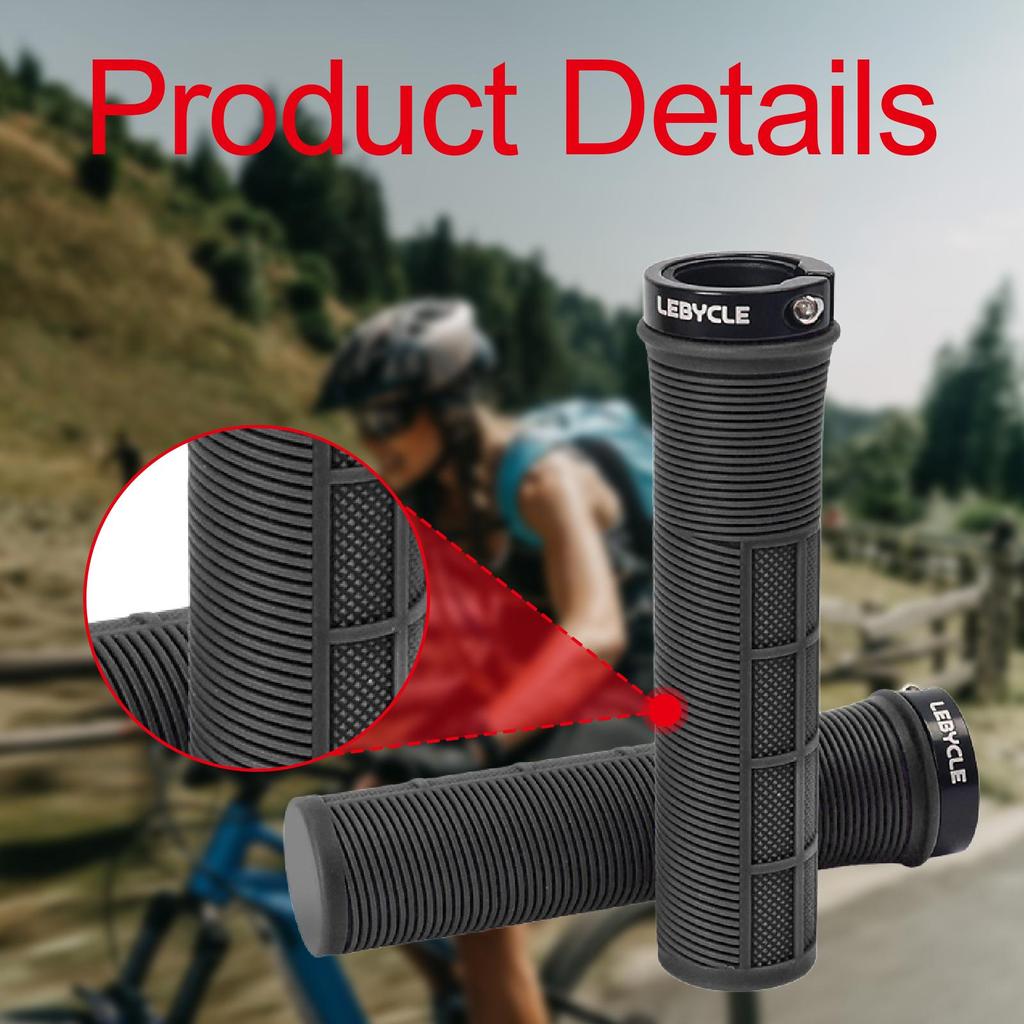 2x Bike Handlebar Grips Easy Installation Protector Lightweight Accessories for Riding Sports Mountain Road Bikes Outdoor